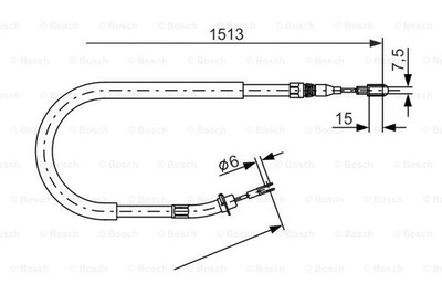 BOSCH 1 987 477 852 CABLE FRENOS DE MANO  