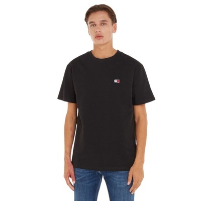 TOMMY HILFIGER KOSZULKA MĘSKA T-SHIRT CZARNA r.L