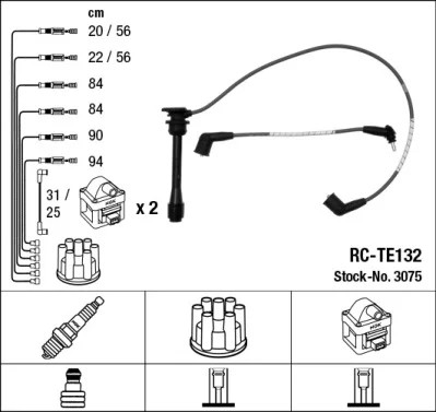 CABLES ZAP. 3075 NGK  