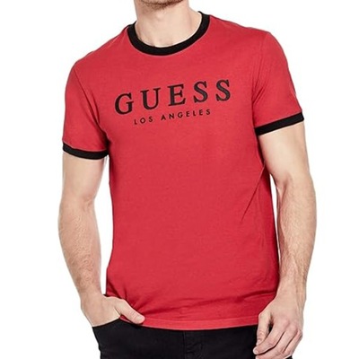 T-shirt Męski GUESS Logo M0YI51 I3Z00 Czerwony