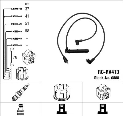 RC-RV413/NGK ACCIONAMIENTO WYS. NAP. ROVER NGK  