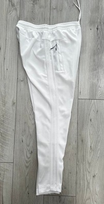 adidas białe spodnie dresowe M