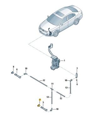 BRIDA CIEGA DE LAVAPARABRISAS VW JETTA IZQUIERDA  