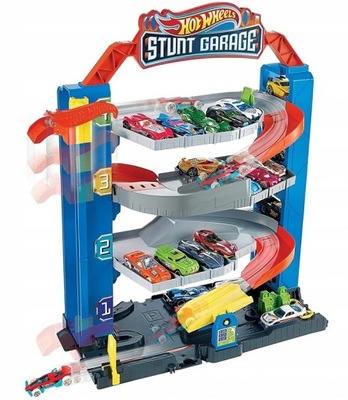 HOT WHEELS STUNT GARAGE PARKING GARAŻ WINDA GNL70