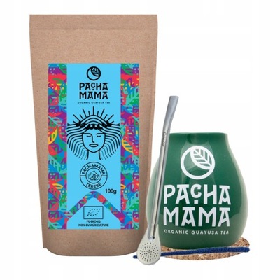 Zestaw Guayusa Pachamama Terere 100g akcesoria