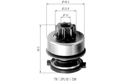 MAGNETI MARELLI BENDIX ARRANCADOR FORD JEEP SAAB  