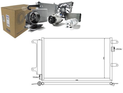 CONDENSADOR DE ACONDICIONADOR IVECO DAILY IV 40C17 V. 40C  