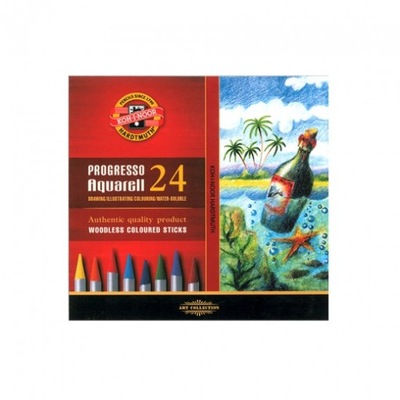 Koh-i-noor progresso aquarell zestaw 24 akwarelowych kredek