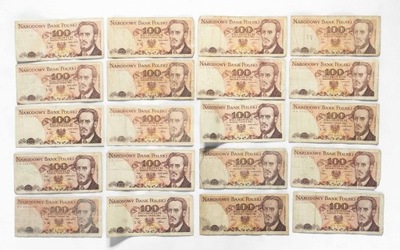 ZESTAW BANKNOTÓW PRL 100 ZŁ - nr 70