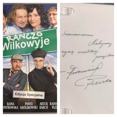 FRANCISZEK PIECZKA AUTOGRAF m.in RANCZO WILKOWYJE DVD