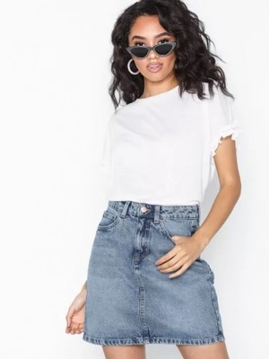 Vero Moda jeansowa niebieska spódnica mini M