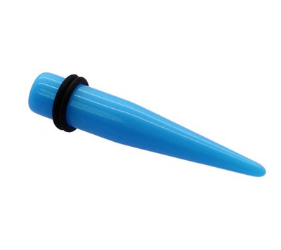 Rozpychacz TAPER niebieski do uszu - akryl - 2 mm