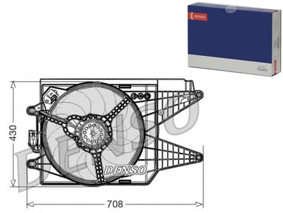 Denso der09049 вентилятор, охолодження двигуна фото №1