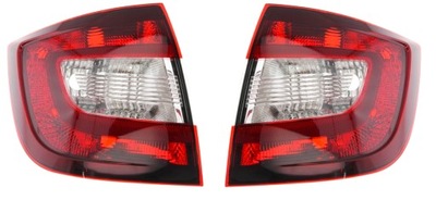 2x лампа задняя стоп левая правая kpl skoda rapid 2012-2019 тёмный фото №1