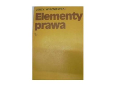 Elementy prawa - J Wiszniewski