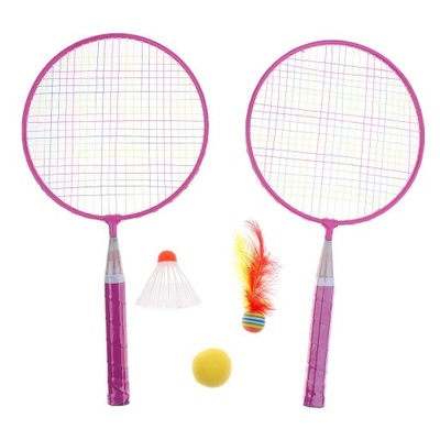 Dziecięce mini rakietki do badmintona Mini badminton różowe