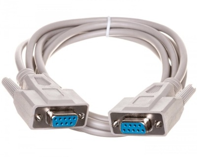 Kabel RS232 Sub-D9 (F) - Sub-D9 (F) 2m beżowy