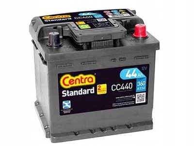 АКУМУЛЯТОР CENTRA STANDARD 12V 44AH 360A CC440