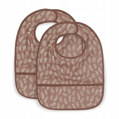 Śliniak Jollein materiałowy odcienie brązu i beżu