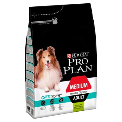 PRO PLAN Medium Adult Sensitive Jagnięcina,3kg