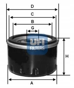 UFI FILTERS 23.166.00 ФИЛЬТР МАСЛА