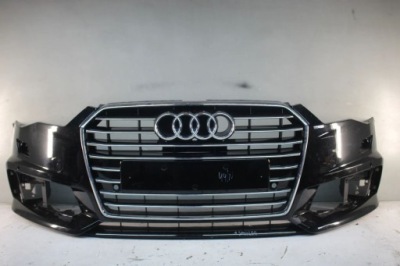 Бампер перед передний a6 c7 lift s-line + решётка радиатора фото №1