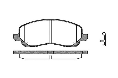 REMSA КОЛОДКИ ГАЛЬМІВНІ MITSUBISHI ASX 1.8 DI-D (GA