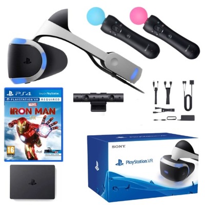 PS VR PS4 PlayStation VR + 2x Move + Kamera V2 + IRON MAN VR