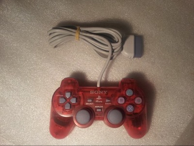 Pad Playstation One PsOne SCPH-110 Transparent Red