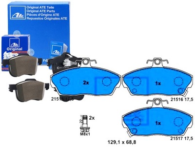 ZAPATAS DE FRENADO HONDA PARTE DELANTERA CIVIC CONCERTO 89-05  