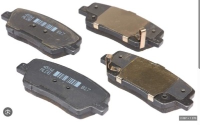 Гальмівні колодки задня задні kia stinger 2017- 2.0t 2.2crdi hyundai genesis g70 фото №1