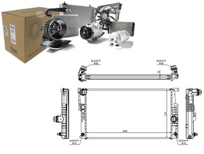 NISSENS РАДИАТОР ДВИГАТЕЛЯ 8MK376791791 58413 60062