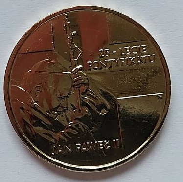 Moneta 2zł Jan Paweł II 25 lat Pontyfika - 2003r.
