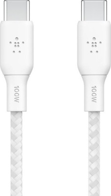 Kabel USB Belkin USB-C - USB-C 2 m Biały (CAB014BT2MWH)
