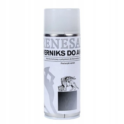 Werniks w sprayu do akrylu 400 ml Renesans