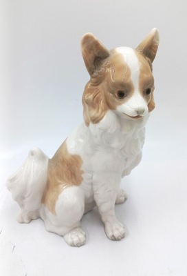 FIGURKA DUŻA PORCELANA PIES CHIHUAHUA NAO LLADRO SPAIN 21 cm