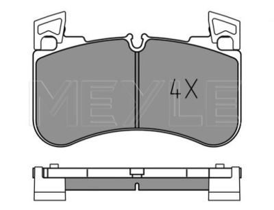 Тормозные колодки тормозные перед land rover discovery v фото №1