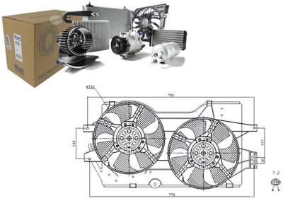 Вентилятор радиатора с корпус chrysler voyager фото №1
