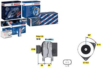 BOSCH GENERATORIUS 500335719 986042820 124515044 CA1 