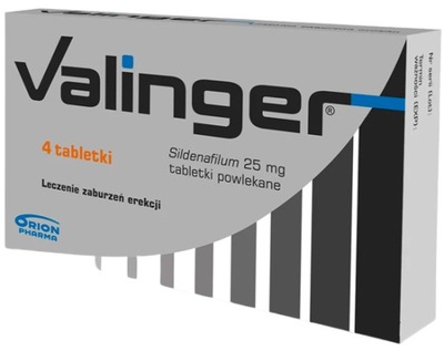 Valinger 25mg sildenafil erekcja potencja 4 tabl.