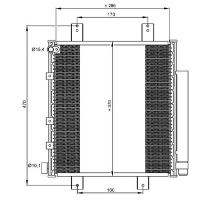 AUŠINTUVAS KONDICIONAVIMO DAIHATSU CUORE 03- NRF 35856 