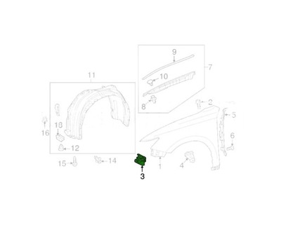 SOPORTE ALAS LEXUS ES350 13- 5380433040 LE  