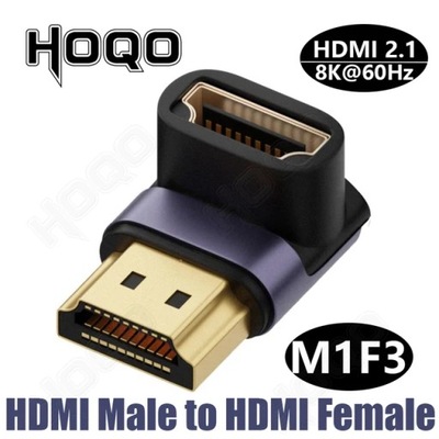 Adapter hdmi 90 stopni 8k 4k @ 120Hz 270 stopni adapter kątowy hdmi 360 180