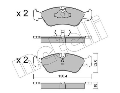 METELLI PRZEGUBY,UKL КОЛОДКИ HAM.OPEL ASTRA F OMEGA A