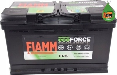 FIAMM ECOFORCE TR740 80AH740A START-STOP ADAPTACJA