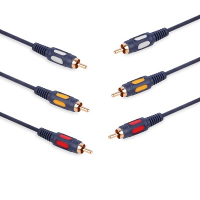 Kabel 3x RCA do 3x RCA Cinch VITALCO 0.5m