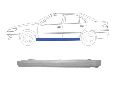 PEUGEOT 406 1995-1999 PRÓG LEWA