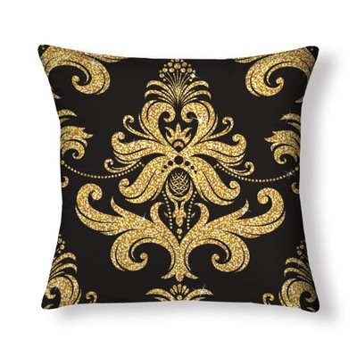 Ozdobna poduszka jasiek ze wzorem Złoty ornament