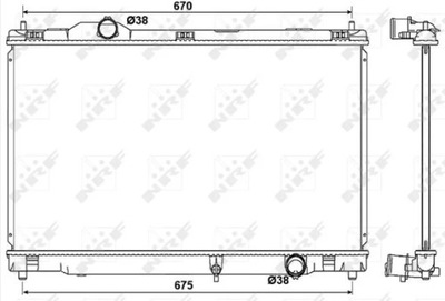 NRF 53039 CHLODNICA, SISTEMA DE REFRIGERACIÓN DEL MOTOR  