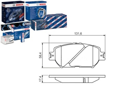 Гальмівні колодки гальмівні lexus gs is ii 2.5/3.0 04.05-03.1 фото №1